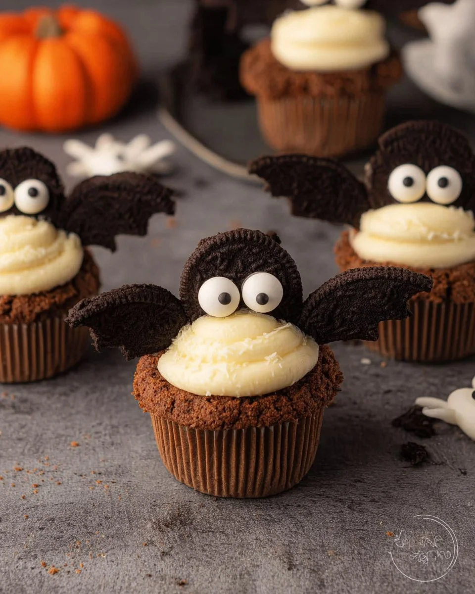 Fledermaus-Muffins für Halloween 22 Beste-Fledermaus-Muffins-fuer-Halloween-Rezept
